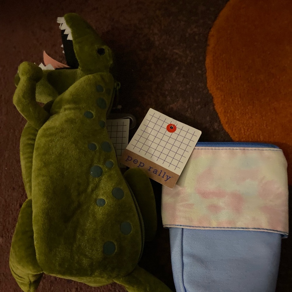 Pep Rally Dinosaur Pencil Case & Cup Pencil Case 2 pk